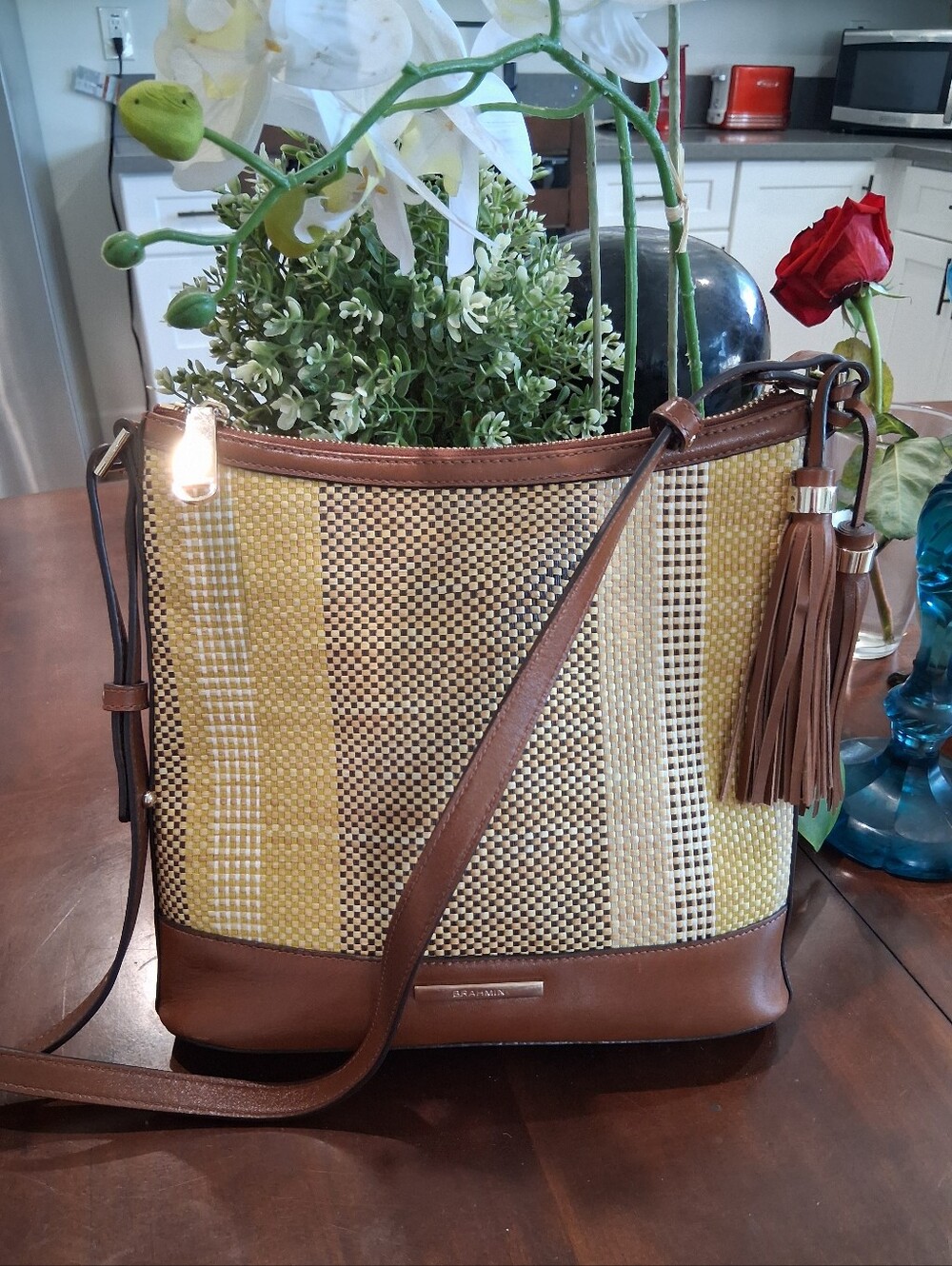 Brahmin Crossbody Woven